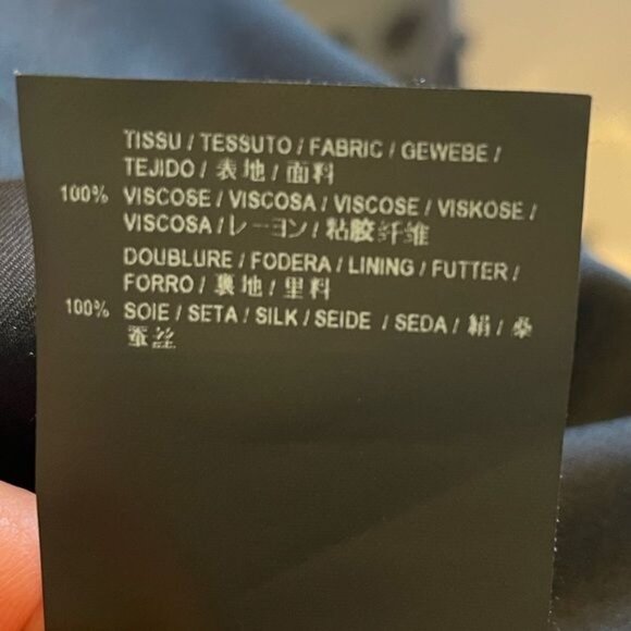 Saint Laurent Paris Silk Black White Floral Cap Sleeve Shift Dress Size 36 Small - Picture 10 of 10